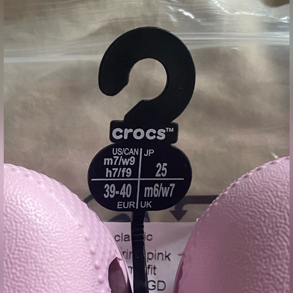 NWT Light Pink Crocs - Picture 2 of 3